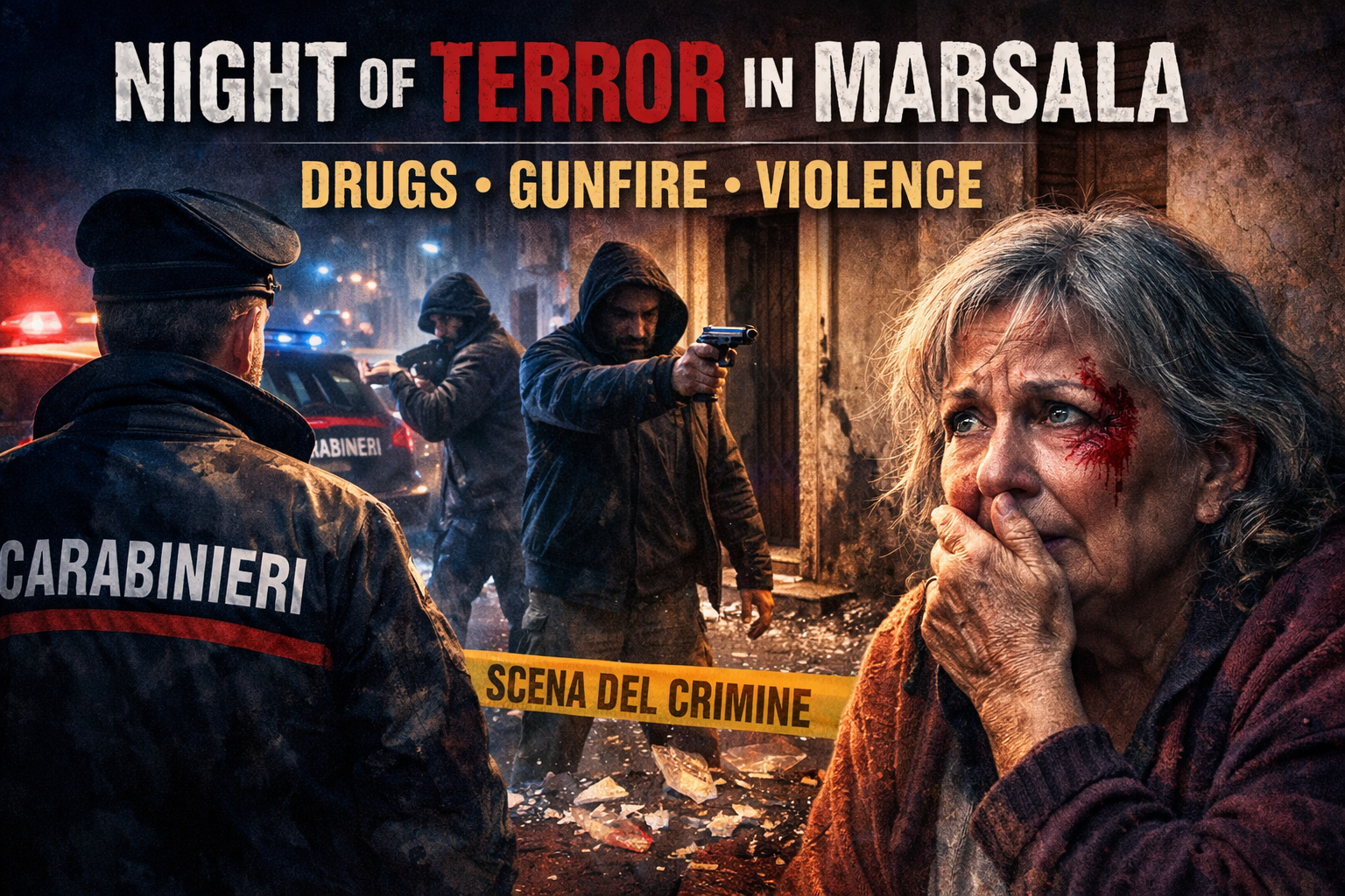 Marsala home invasion night raid involving gunfire and drug violence