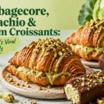 Summer 2026 viral food trends including grilled cabbage, pistachio pastry, and ice cream croissant